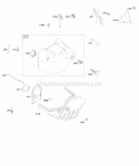 Blower HousingShrouds Diagram and Parts List for 20E114-0927-E1  Briggs and Stratton Engine